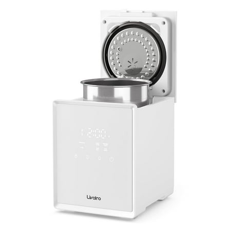 Livatro 3L Warm Mist Humidifier, Stainless Steel Tank, Dishwasher‑Safe, Sleep Mode, Timer, Auto Shut‑Off