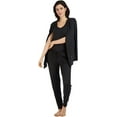 thumbnail image 1 of Live 2 Lounge Ladies' 4-Piece Essentials Lounge Set Size: XL, Color: Black, 1 of 1