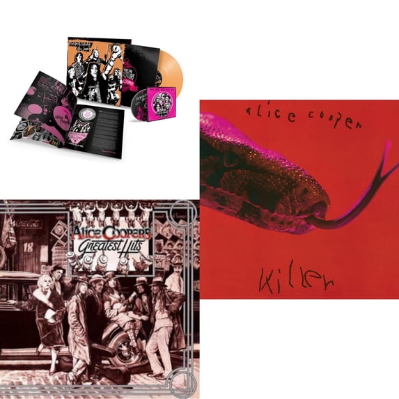 Live From The Astroturf (Apricoot LP Vinyl/DVD) & Alice Cooper's Greatest Hits (180G/Limited Anniversary Edition) & Killer (Expanded & Remastered/3LP)