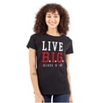 thumbnail image 1 of Live BIG Believe In God Christian Womens Slim Fit Graphic Tee Brisco Brands S, 1 of 5