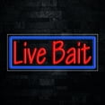 thumbnail image 1 of Live Bait LED Neon Sign 30"L x 12"H #31438, 1 of 3