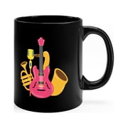 Live Band Black Mug