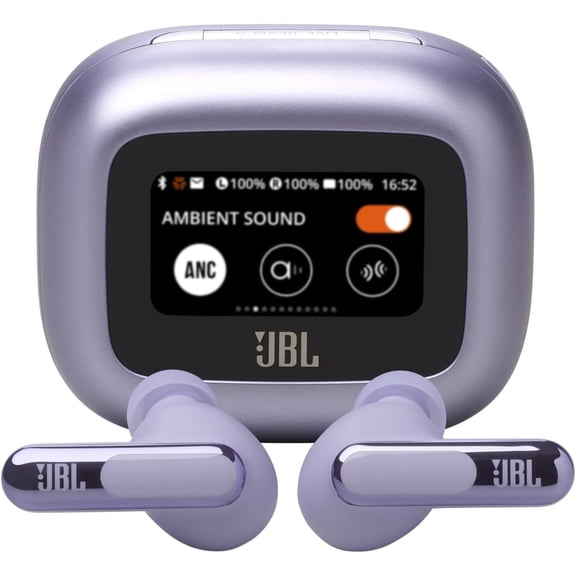 Live Beam 3 - True Wireless Noise-Cancelling Stick-Closed Earbuds, 48Hrs Total Playback, Wireless Charging, 6 Mics for Perfect Calls, Multi-Point Connection, IP55 Waterproof and dustproof (Blue)