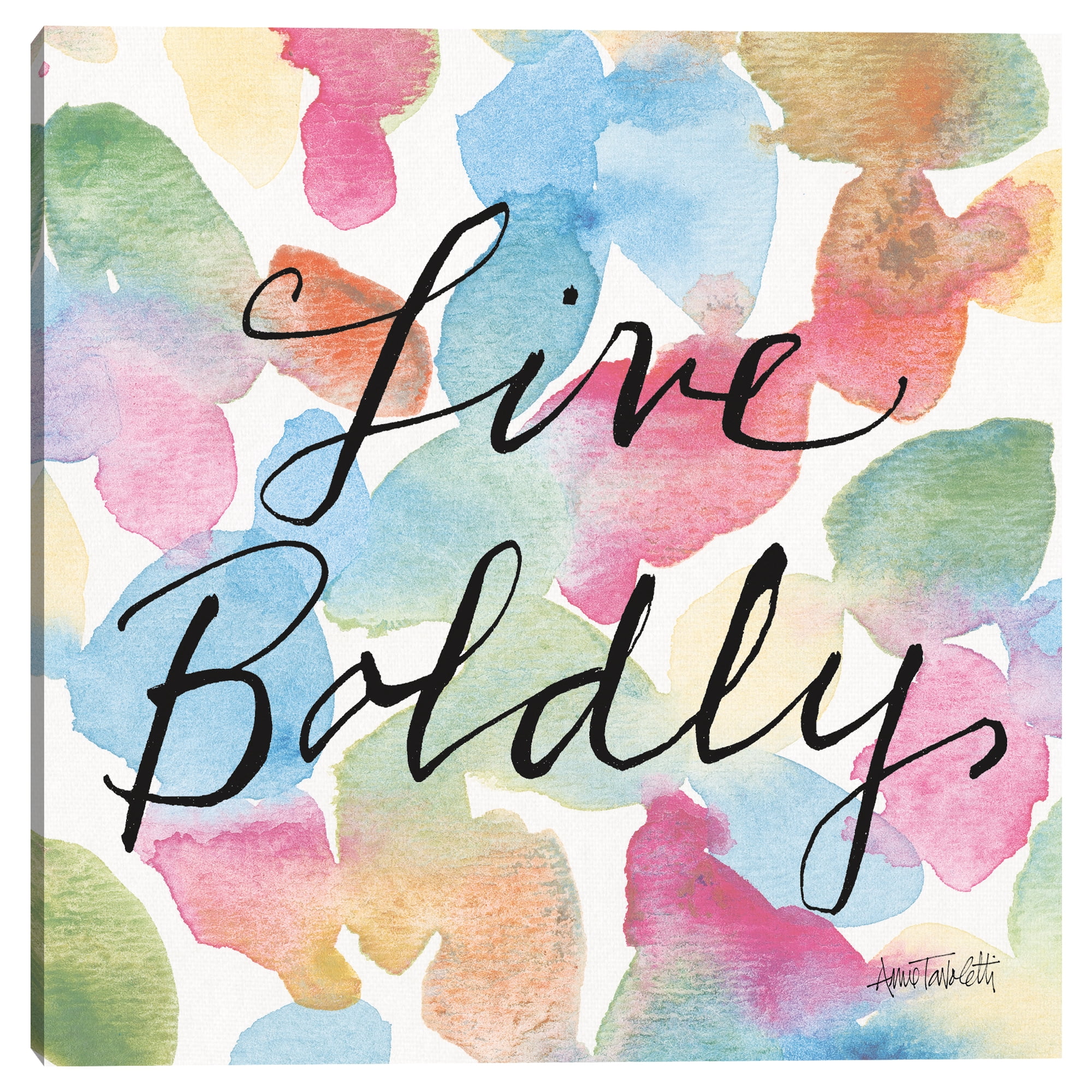 Live Boldly by Anne Tavoletti Canvas Art Print