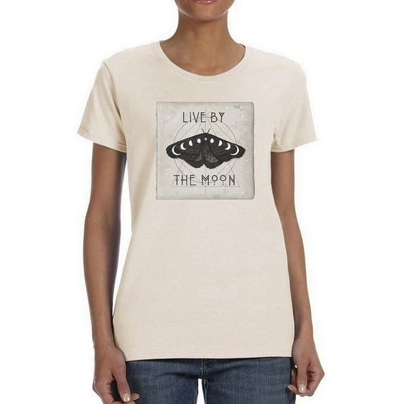 Live By The Moon I. T-Shirt Women -Victoria Borges Designs, Female 5X-Large