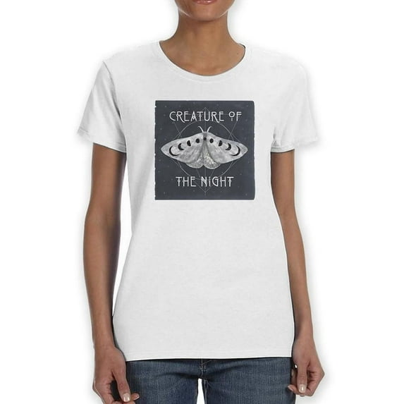 Live By The Moon Ii. T-Shirt Women -Victoria Borges Designs, Female Small