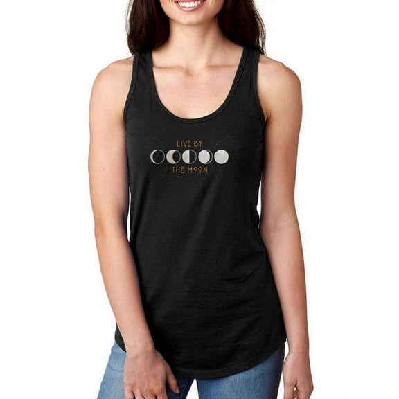 Live By The Moon Racerback Tank Women -Victoria Borges Designs, Female Small