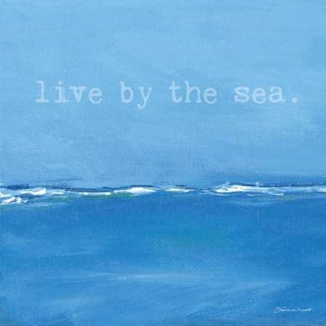 Live By The Sea Canvas Art - Stephanie Marrott (24 x 24)