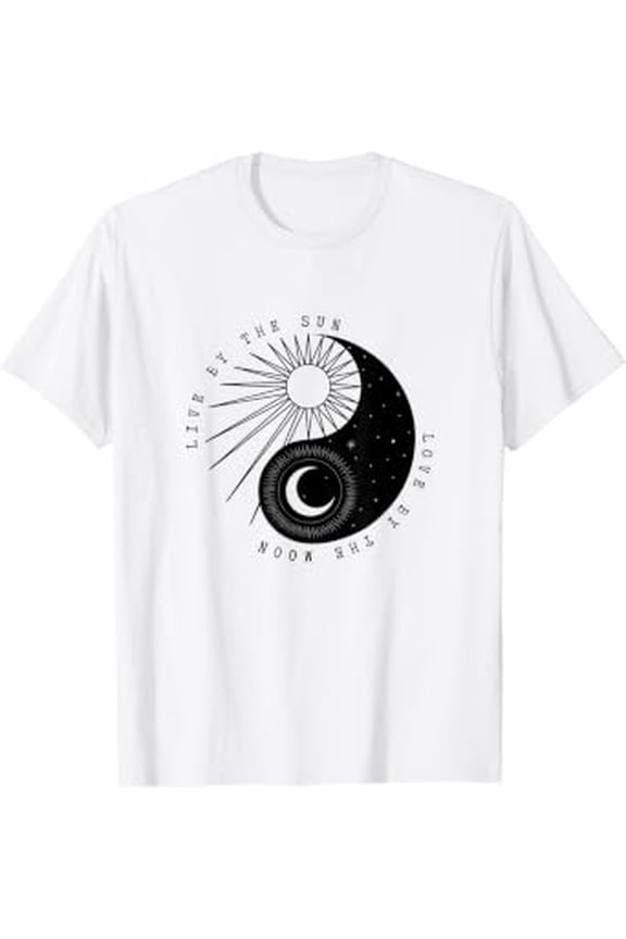 Live By The Sun Love By The Moon Nature Wanderer Bohemian T-Shirt