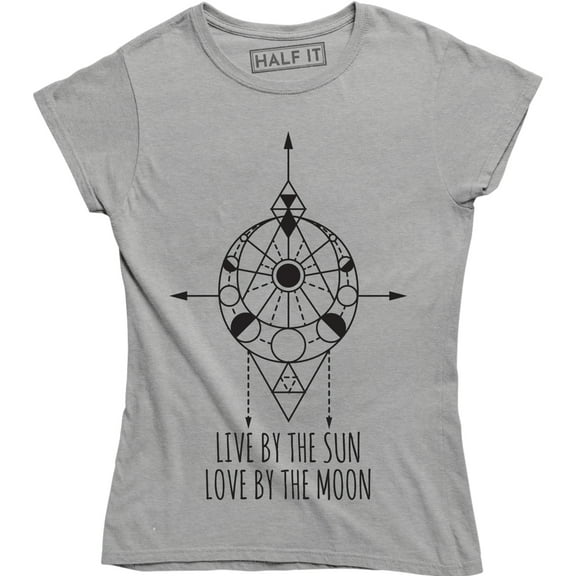 Live By The Sun Love By The Moon Science Solar System Women's T-Shirt