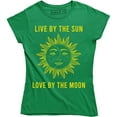 thumbnail image 1 of Live By The Sun Love By The Moon - Stars Day Night Women's Gift Tee, 1 of 4