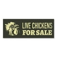 thumbnail image 1 of Live Chickens 12" x 4.5" Decal | Advertise Your Business | All Weather Can Apply To Any Surface | Farm Farmer Advertising Displays | Made in The USA, 1 of 3