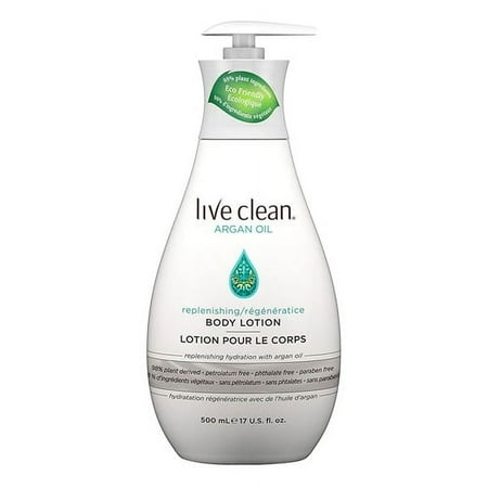 Live Clean Argan Oil Replenishing Body Lotion, 17 Oz