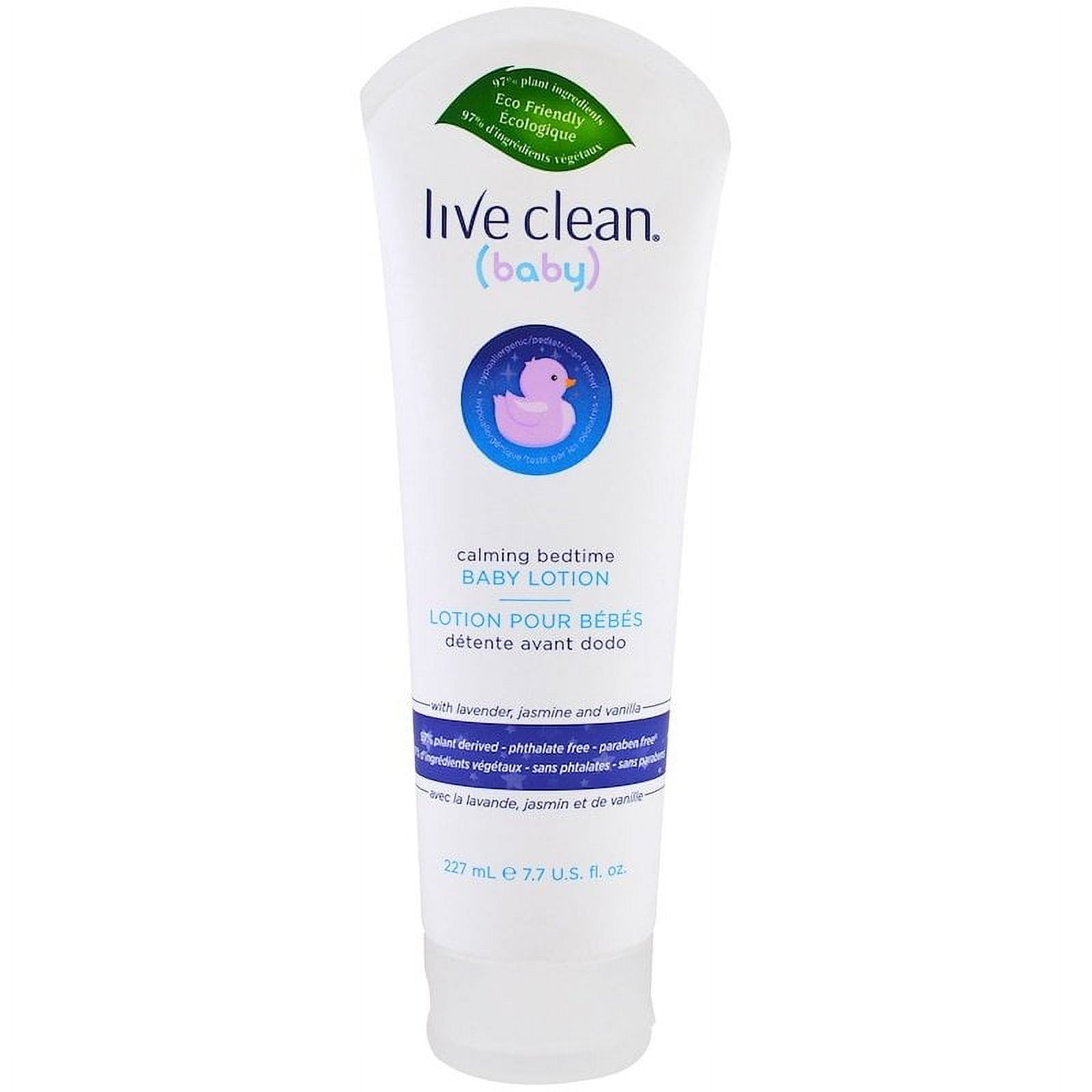 Live Clean Baby Calming Bedtime Lotion, Lavender Jasmine Vanilla, 7.7 fl oz