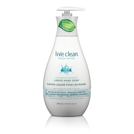 Live Clean Hydrating Liquid Hand Soap, Fresh Water 17 oz