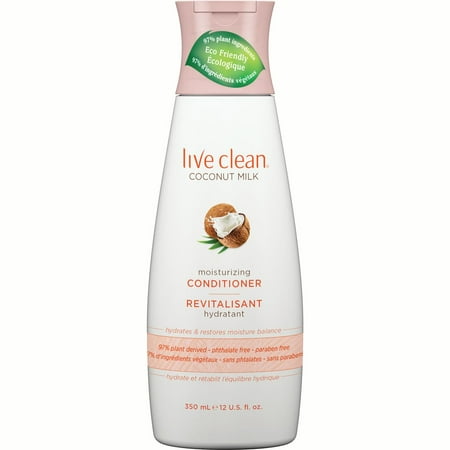 Live Clean Moisturizing Conditioner, Coconut Milk 12 oz.