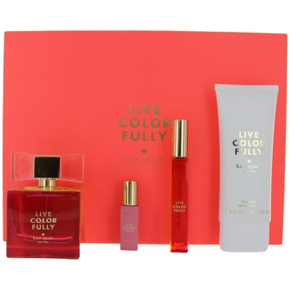Live Colorfully By Kate Spade, 4 Piece Perfume Gift Set For Women