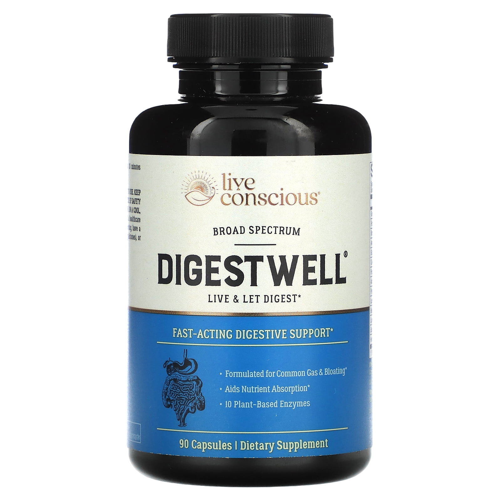 Live Conscious Digestwell, 90 Capsules