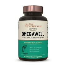 Live Conscious OmegaWell Fish Oil | 60 Softgels