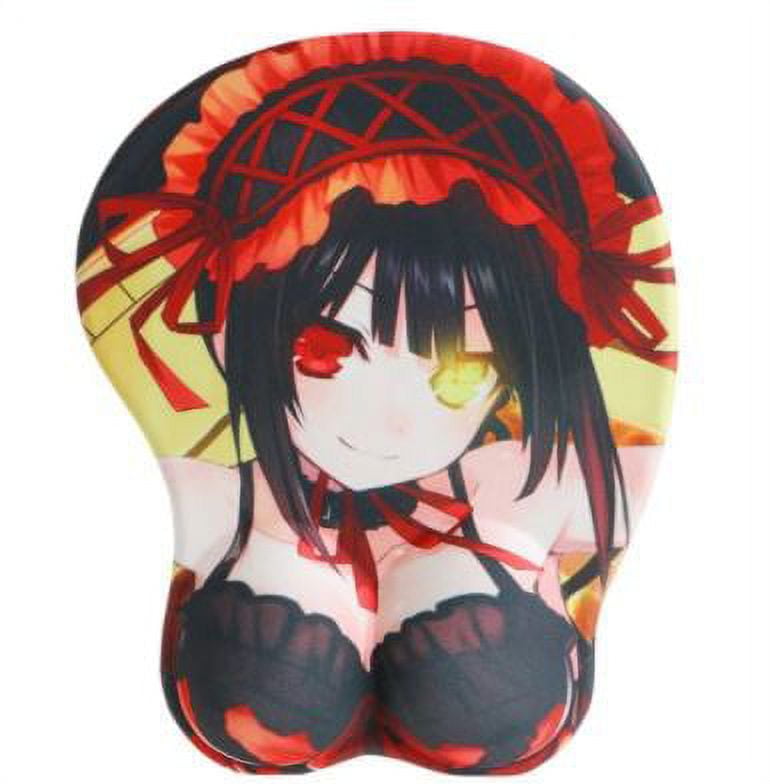 Live Date Anime Girl Kawaii Oppai Ergonomic Mouse Pad w 3D Wrist Support
