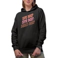 thumbnail image 1 of Live Deep, Love Deep, Squat Deep, Gym or Work Out Quote Merch Gift, Black Hooded Sweatshirt or Hoodie, Large, 1 of 5