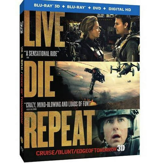 Live Die Repeat: Edge Of Tomorrow (3D Blu-ray + Blu-ray + DVD + Digital HD)