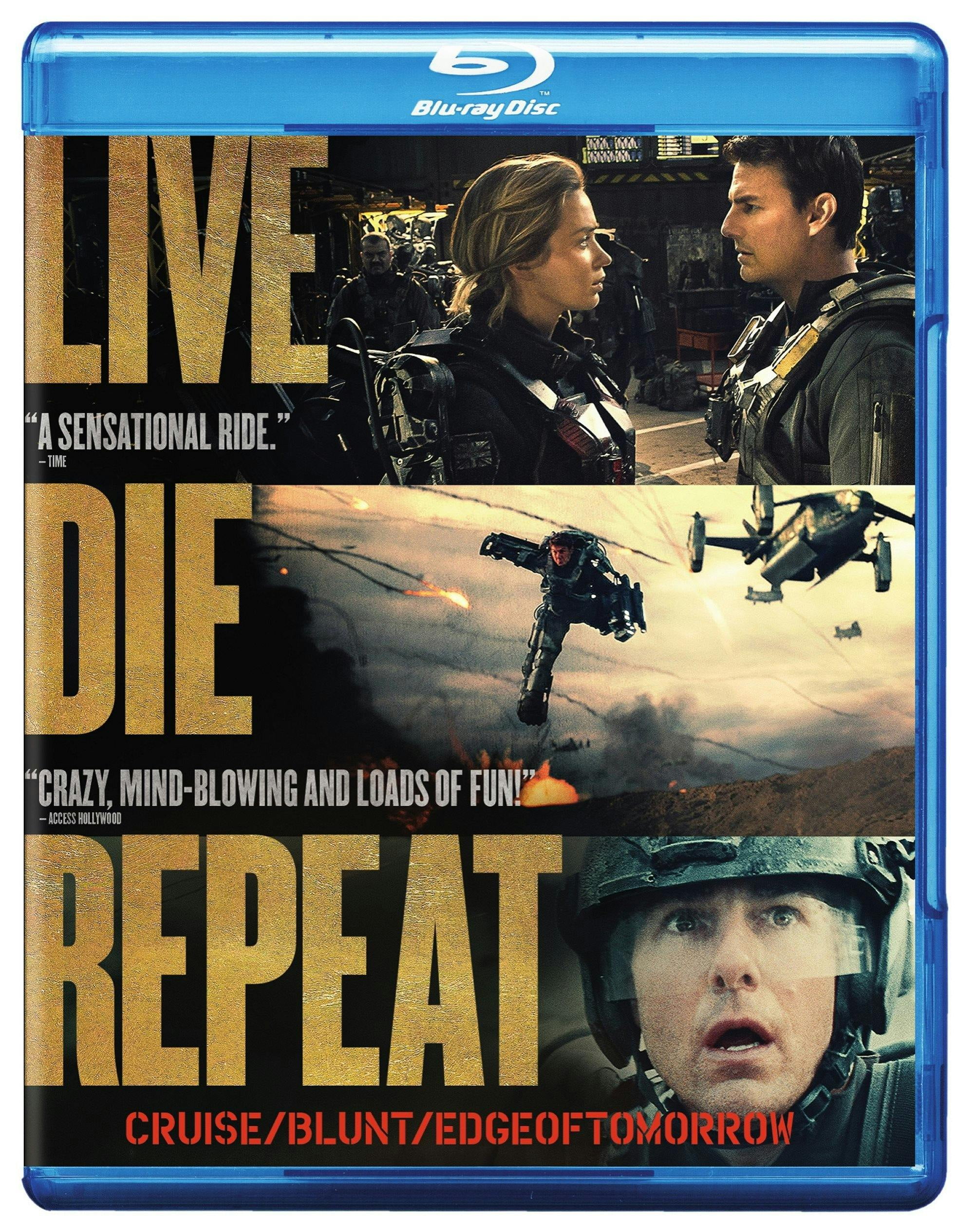 Live Die Repeat: Edge of Tomorrow (Blu-ray) - Walmart.com