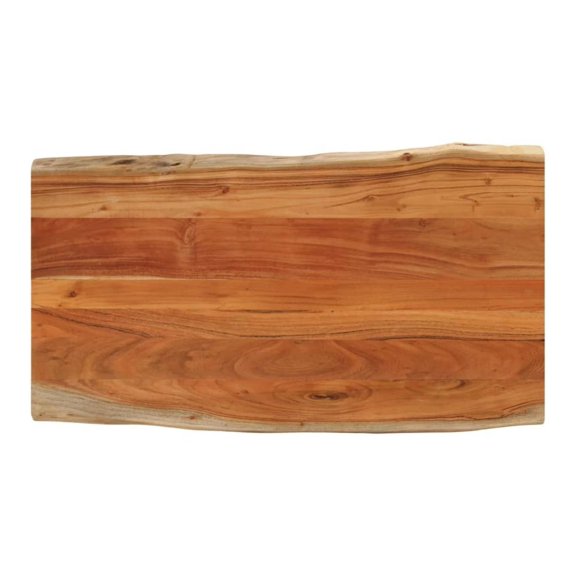Live Edge Table Top 39.4x23.6x1 - Solid Wood Rectangular Slab - Rustic Dining Tabletop Replacement - DIY Home & Office Decor