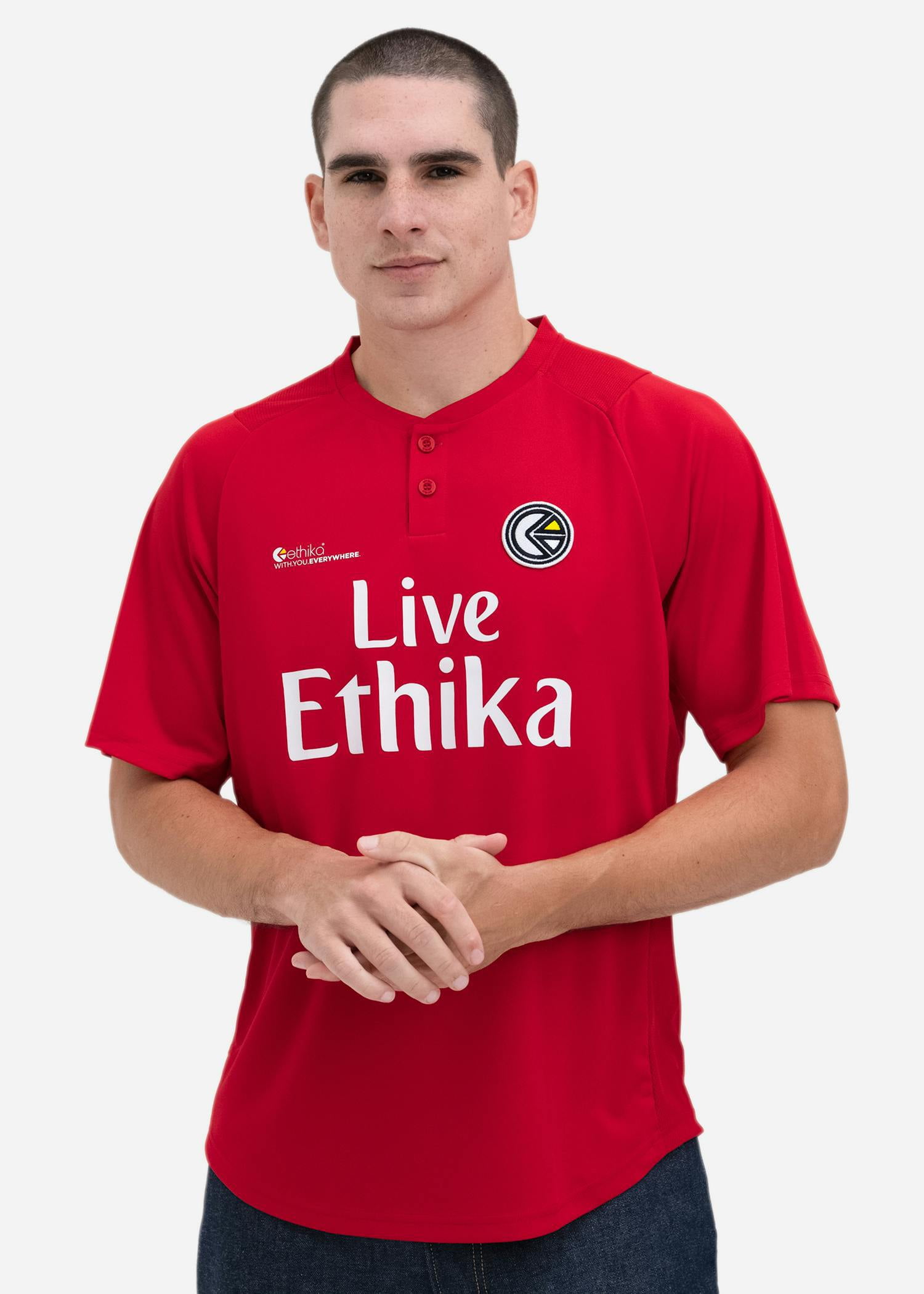 Supreme Men's Crest Soccer Jersey Maroon, from StockX
