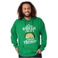 thumbnail image 1 of Live Every Day is Taco Tuesday Joke Hoodie Sweatshirt Women Men Brisco Brands S, 1 of 6