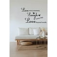 thumbnail image 1 of Live Every Moment, Laugh Every Day, Love Beyond Words Inspirational Vinyl Wall Decal Elegant Home Decor Sticker for Living Room Bedroom Office Easy to Apply Removable Durable Motivational Quote Art, 1 of 1