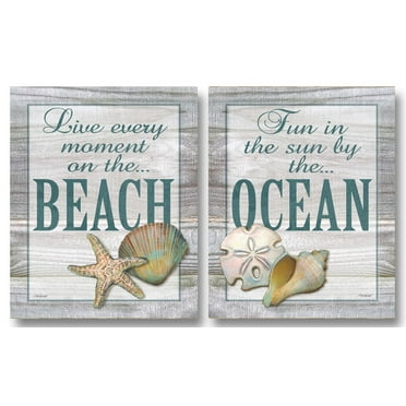 Live Every Moment - Mini Classy Quote Beach Durable Quality Awesome Peace Love Poster 8X10