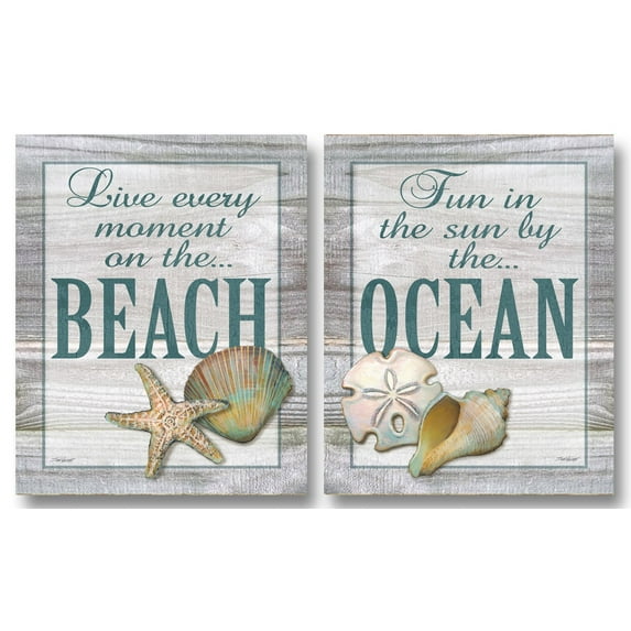 Live Every Moment - Mini Classy Quote Beach Durable Quality Awesome Peace Love Poster 8X10