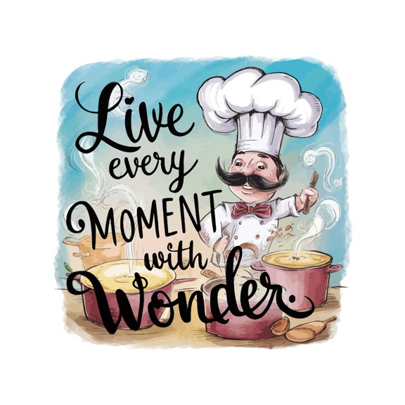 Live Every Moment With Wonder Enchanted Fascinated Mystical Whimsical Quote Wall Art Sticker Designs Vinyl Stickers For Home House Walls Rooms Windows Bedroom Decoration Size (12x12 inch)