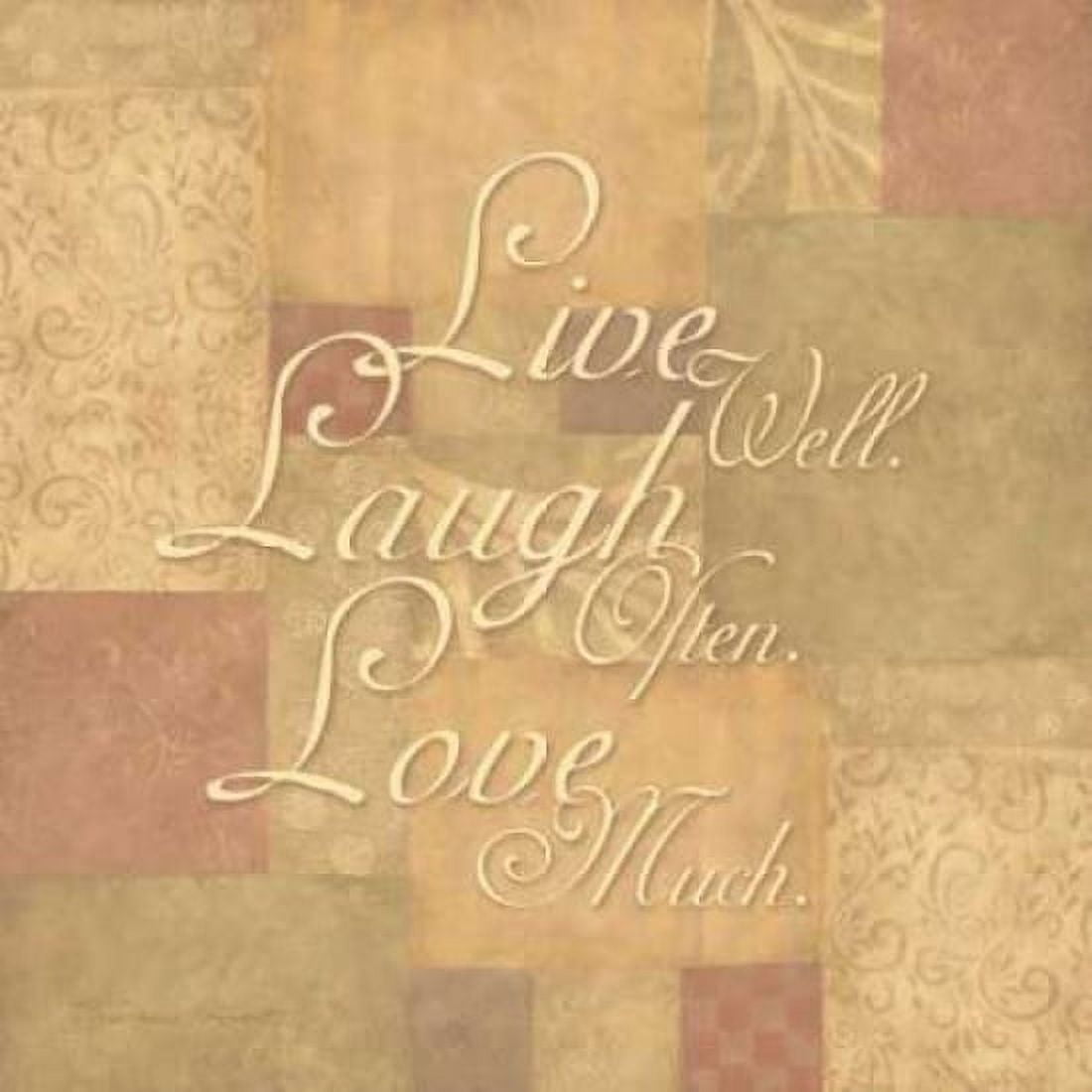 Live Faith Peace Canvas Art - Stephanie Marrott (24 x 24)