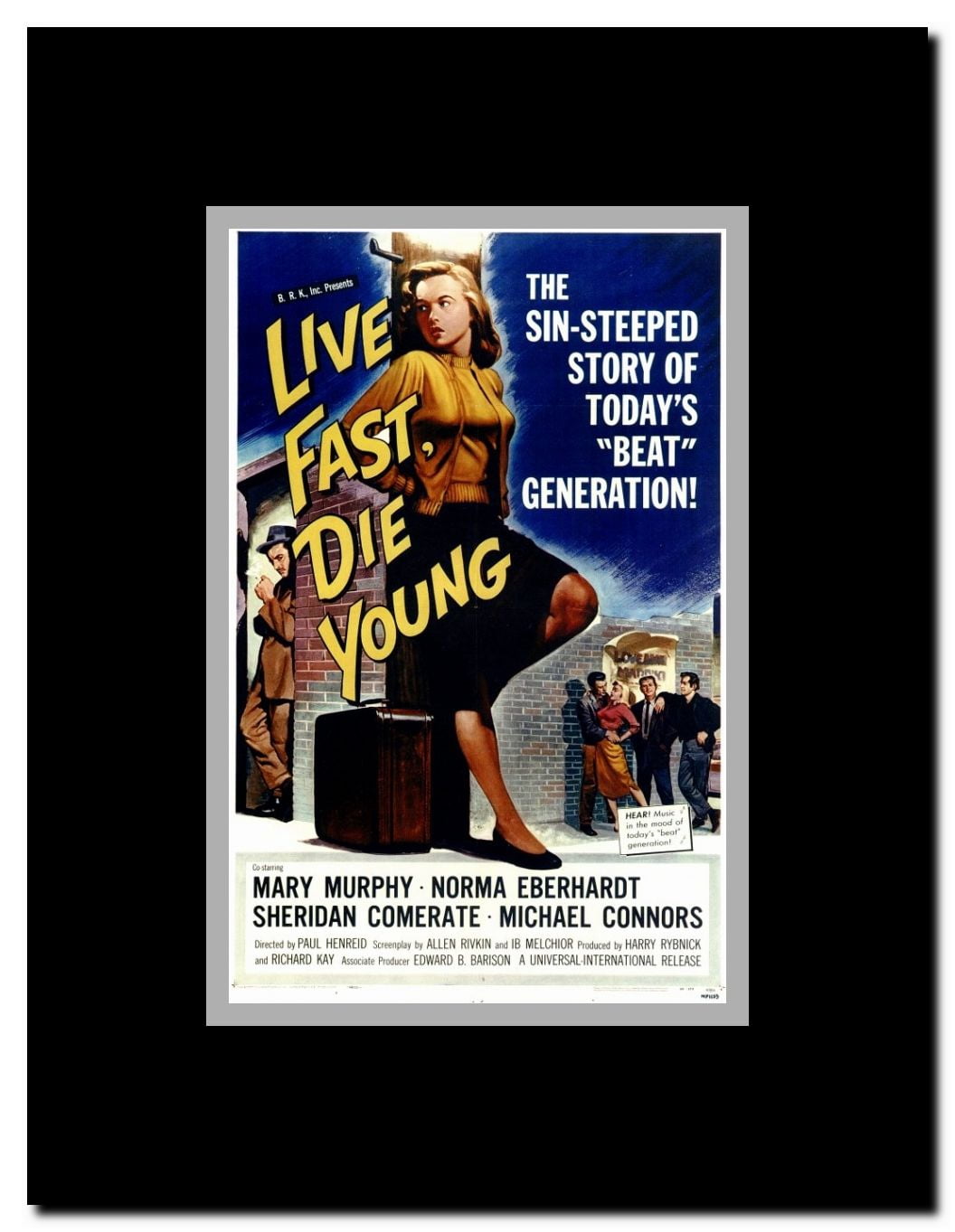 Live Fast Die Young Framed Movie Poster