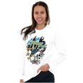 thumbnail image 1 of Live Fast Eagle Skull Dice Tattoo Long Sleeve TShirt Men Women Brisco Brands X, 1 of 6