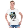 thumbnail image 1 of Live Fast Eagle Skull Dice Tattoo Womens Slim Fit Graphic Tee Brisco Brands X, 1 of 5
