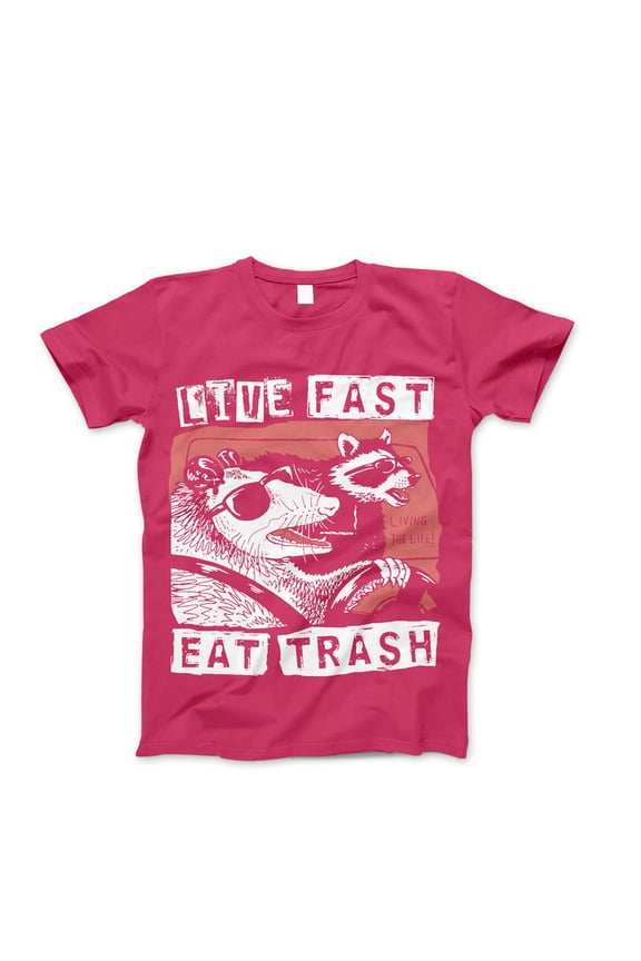 Live Fast Eat Trash Tshirt, Racoon Meme T-shirt, Funny Racoon Shirt, Funny Trash Panda Shirts, Racoon Tee, Funny Animal Gift