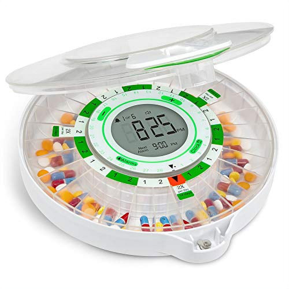 MedCenter System Monthly Pill Organizer, Pill Dispenser and Reminder