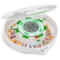 thumbnail image 1 of LiveFine 28-Day Automatic Pill Dispenser with Upgraded LCD Display, Sound & Light - Clear Lid, 1 of 6