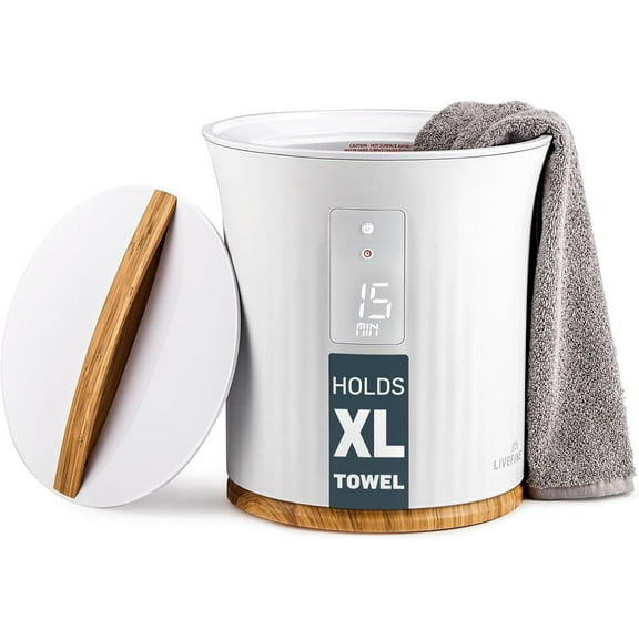 Live Fine Bucket Style 40" x 70" Bath Towel Warmer with LED Display