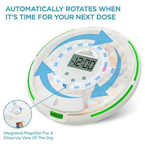Live Fine Automatic Pill Dispenser with 28Day Electronic Medication