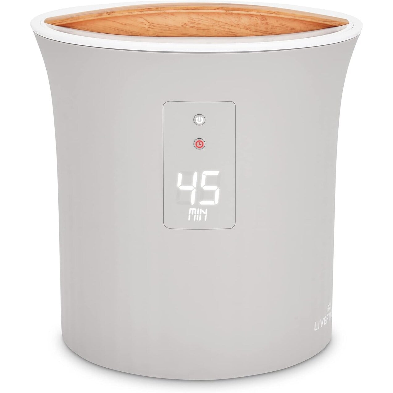 LiveFine Gray Electric Towel Warmer with LCD Display