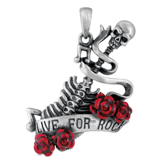 Live For Rock Pendant Necklace