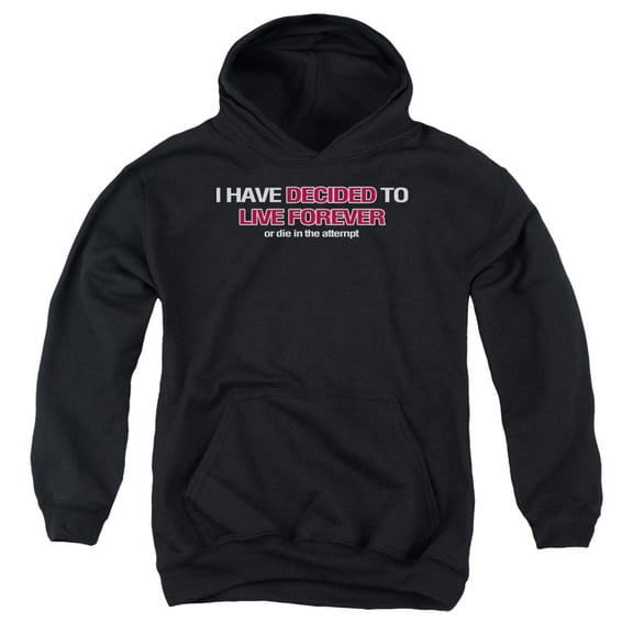 - Live Forever - Youth Hooded Sweatshirt - Large