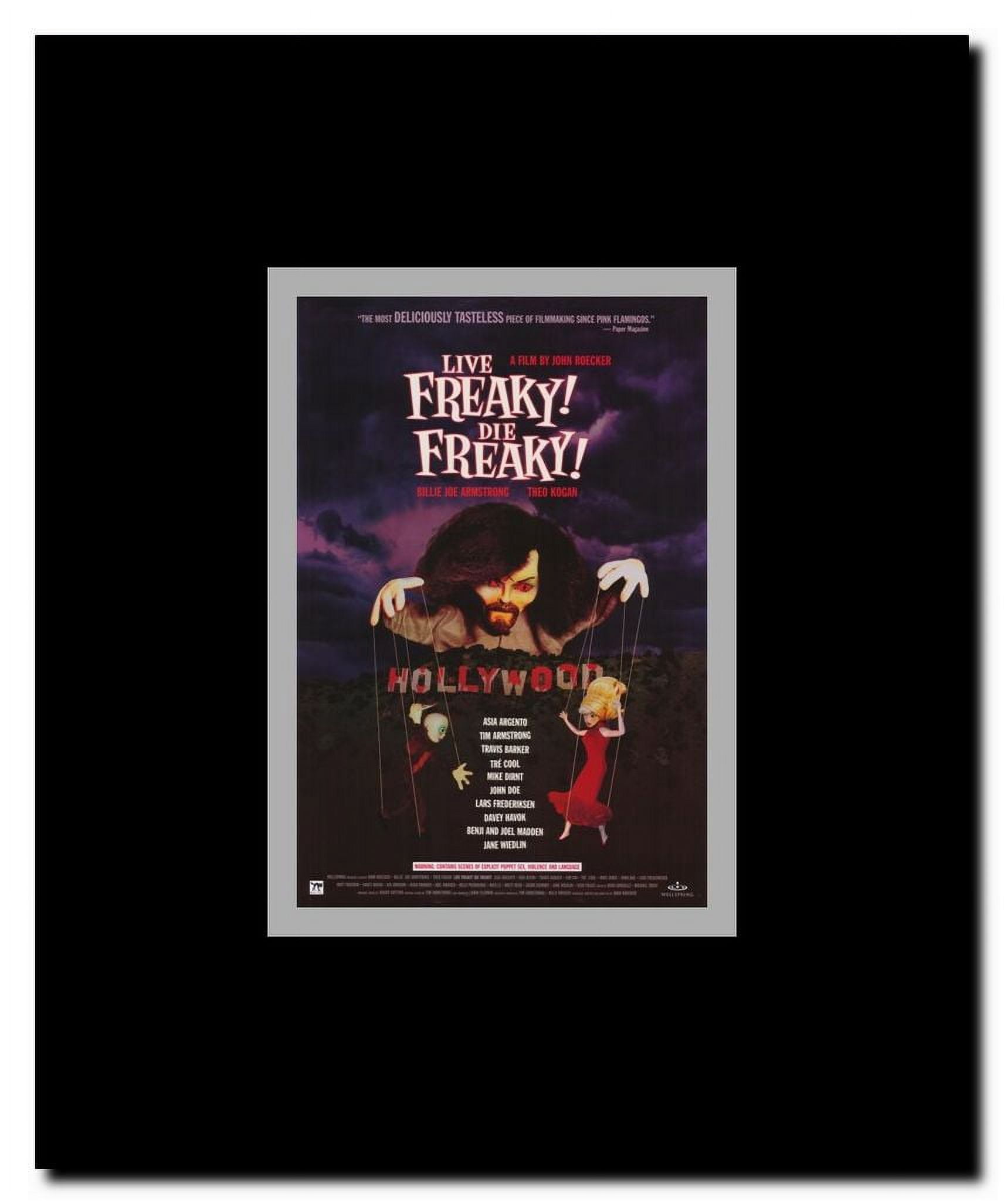 Live Freaky Die Freaky Framed Movie Poster