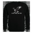 thumbnail image 1 of Live Free Graphic Crew Neck Sweatshirt, Black - Extra Large, 1 of 1