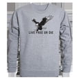 thumbnail image 1 of Live Free Graphic Crewneck Sweatshirt, Heather Gray - Medium, 1 of 1