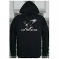 thumbnail image 1 of Live Free Graphic Pullover Hoodie, Black - 2X, 1 of 1
